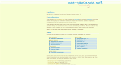 Desktop Screenshot of neo-romance.net